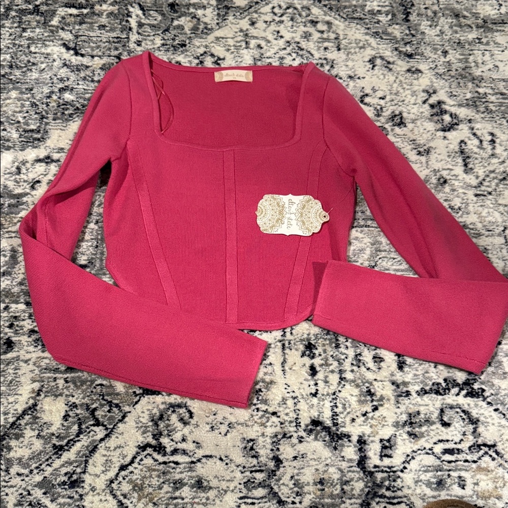 Altar'd State Fuchsia Crop Top